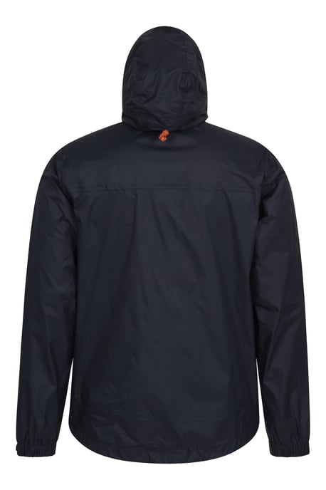 'Torrent' Men's Rain Jacket with Zipped Pockets Waterproof Adjustable Hem Navy - Image 5