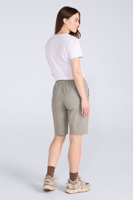 'Explorer' Women's Long Shorts Quick Dry Walking Active Adventure Bottoms Khaki - Image 4