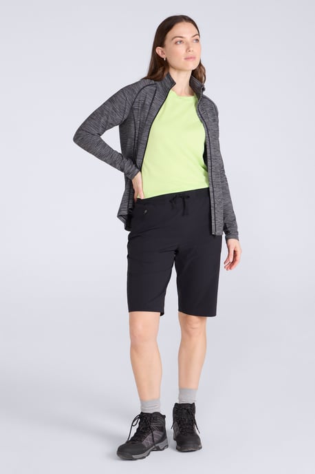 'Explorer' Women's Long Shorts Quick Dry Walking Active Adventure Bottoms Black - Image 2