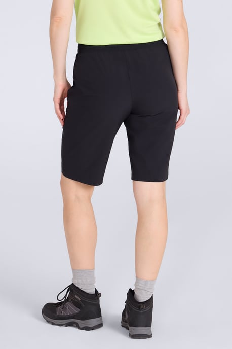 'Explorer' Women's Long Shorts Quick Dry Walking Active Adventure Bottoms Black - Image 3