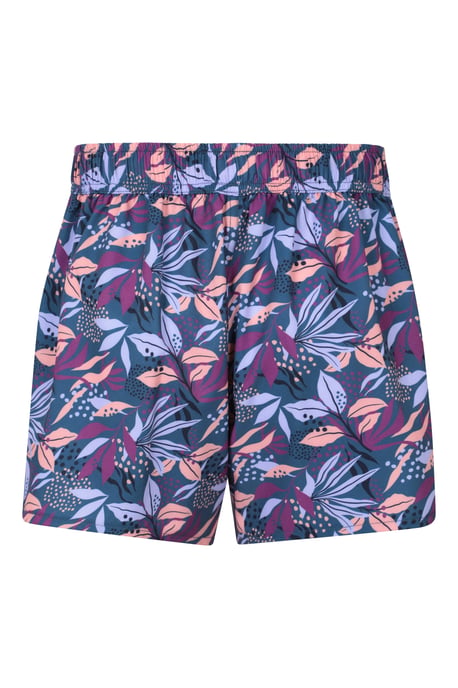 Women's Patterned Boardshorts Quick Dry UV Protection Stretchy Trunks Purple - Image 3