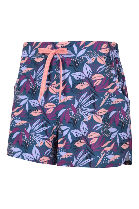 Women's Patterned Boardshorts Quick Dry UV Protection Stretchy Trunks Purple - Image 4