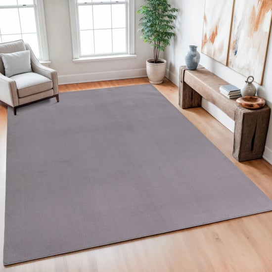 Muratap Relax samba wasbaar effen vloerkleed uni tapijt - 200x200 cm vierkant - Image 1