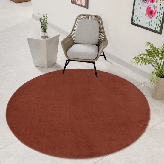 Muratap Relax samba rond wasbaar effen vloerkleed uni tapijt - 160 cm rond - Image 4