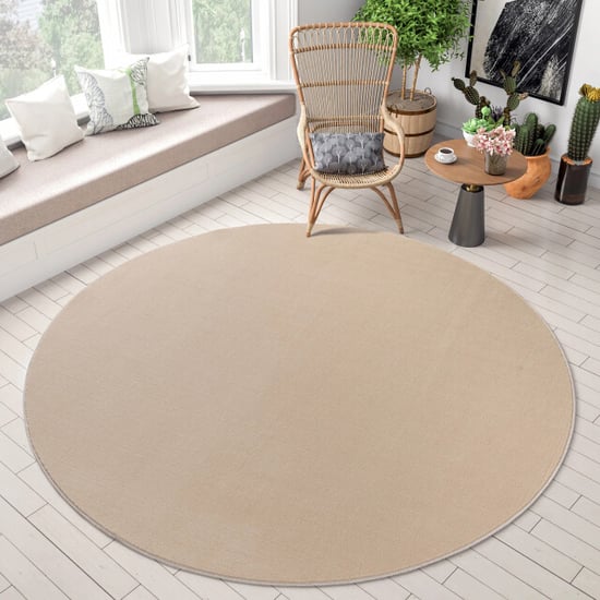 Muratap Relax samba rond wasbaar effen vloerkleed uni tapijt - 160 cm rond - Image 5
