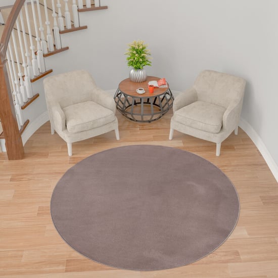 Muratap Relax samba rond wasbaar effen vloerkleed uni tapijt - 160 cm rond - Image 3