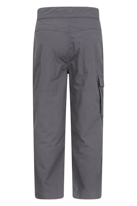 'Active' Kids Trousers with Multiple Pockets Hook & Loop Closure Quick Drying Pants Dark Grey - Image 3