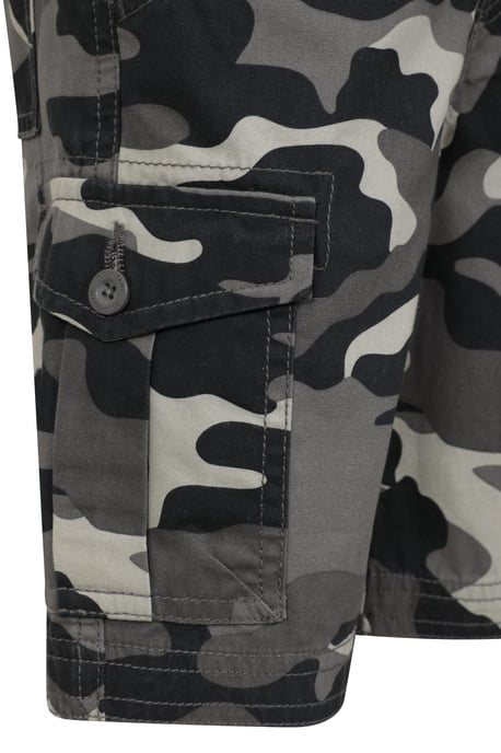 'Camo' Kids Cargo Shorts Cotton Multiple Pockets Comfy Casual Bottoms Black - Image 5