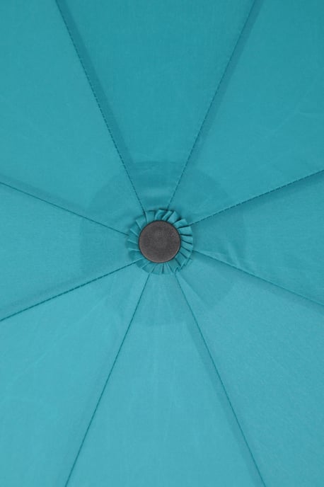 Unisex Windproof Umbrella with Stainless Steel Shaft Shock Resistant Rain Brolly Teal - Image 3