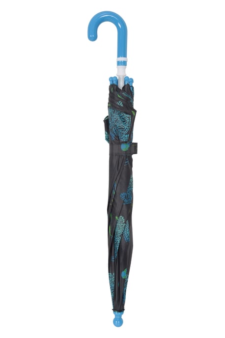 Kids Printed Umbrella with Plastic Handle Polyester Durable Rain Brolly Dark Blue - Image 5