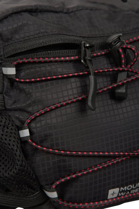 'Traverse' Waist Bag Fleece Lined Lightweight Adjustable Padded Belt Fanny Pack Black - Image 5