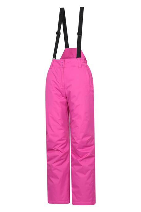 'Moon' Women's Ski Pants Warm Insulated Snow Proof Elastic Waist Winter Trouser Pink - Image 2