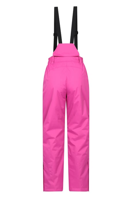 'Moon' Women's Ski Pants Warm Insulated Snow Proof Elastic Waist Winter Trouser Pink - Image 3