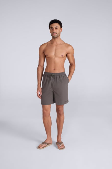 'Reeva' Men's Swim Shorts Breathable Summer Swimming Trunks Khaki - Image 2