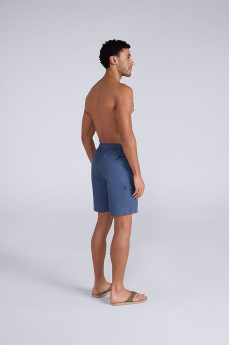 'Reeva' Men's Swim Shorts Breathable Summer Swimming Trunks Dark Blue - Image 4
