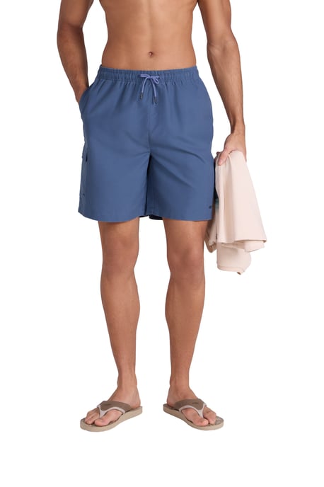 'Reeva' Men's Swim Shorts Breathable Summer Swimming Trunks Dark Blue - Image 5