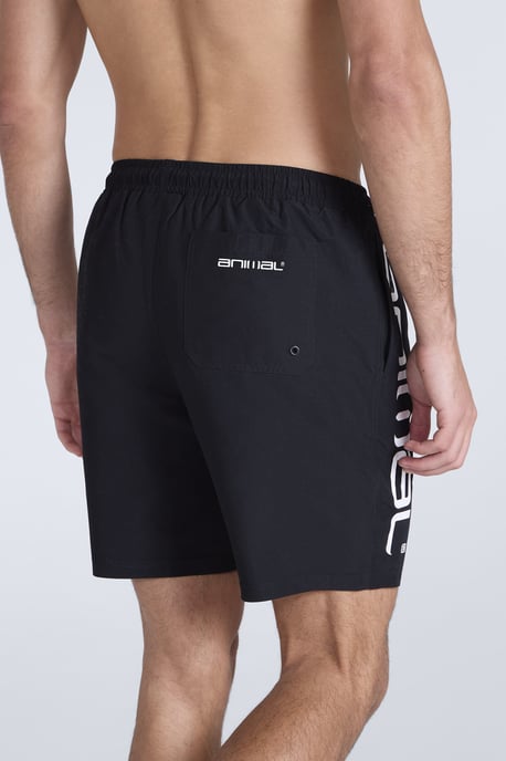 'Deep Dive' Men's Boardshorts Quick Dry Swimming Surfing Trunks Black - Image 3