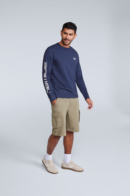 'Tomy' Men's Graphic T-Shirt Cotton Sun Protection Comfy Tee Dark Blue - Image 4