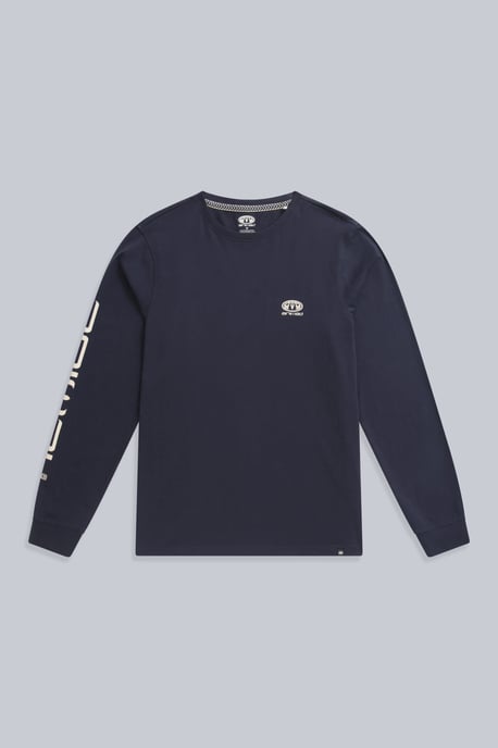 'Tomy' Men's Graphic T-Shirt Cotton Sun Protection Comfy Tee Dark Blue - Image 6