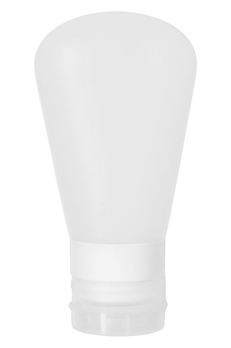 Silicone Travel Bottle Set 60ml Lightweight Non Drip Cap Squeezable Containers White - Image 3