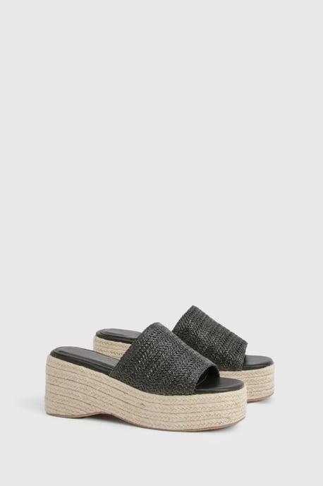 Raffia Flatform Wedges - Image 3