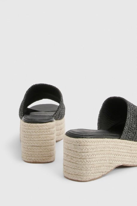 Raffia Flatform Wedges - Image 4