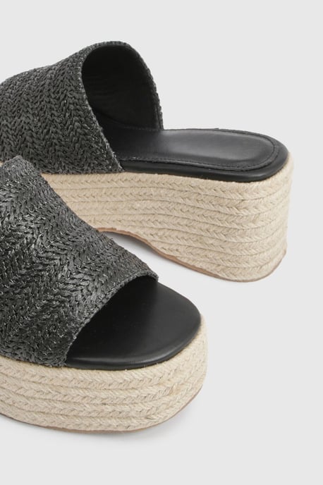 Raffia Flatform Wedges - Image 6