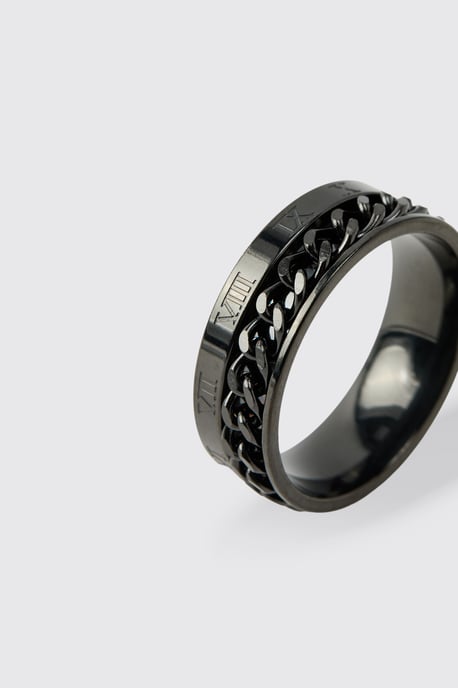 Roman Numeral Chunky Ring - Image 3