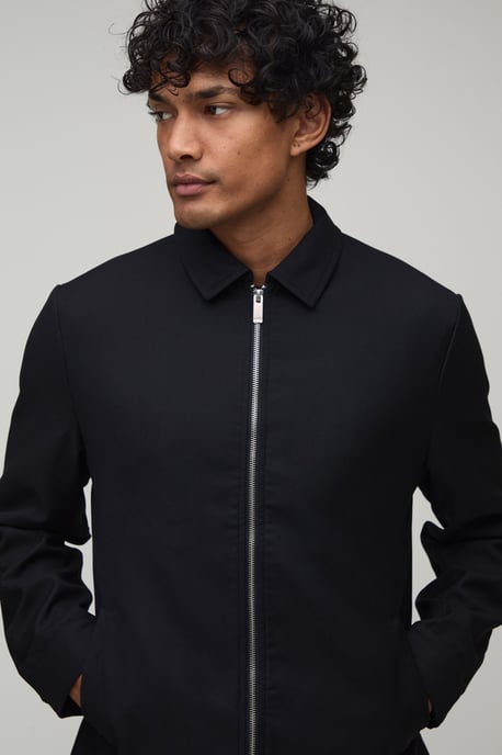 Tailored Boxy Co-Ord Harrington Jacket - Image 3