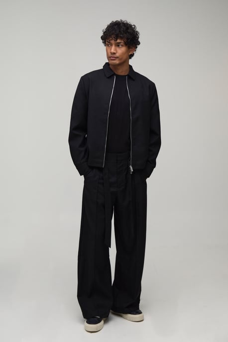 Tailored Boxy Co-Ord Harrington Jacket - Image 4