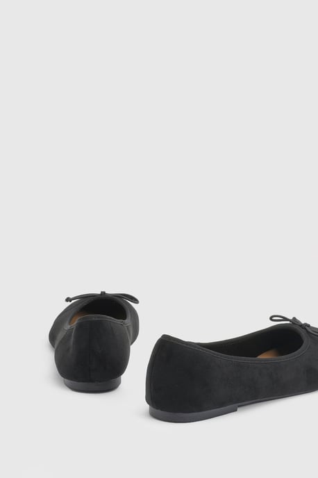 Beatrice Faux Suede Square Toe Ballet Pumps - Image 3