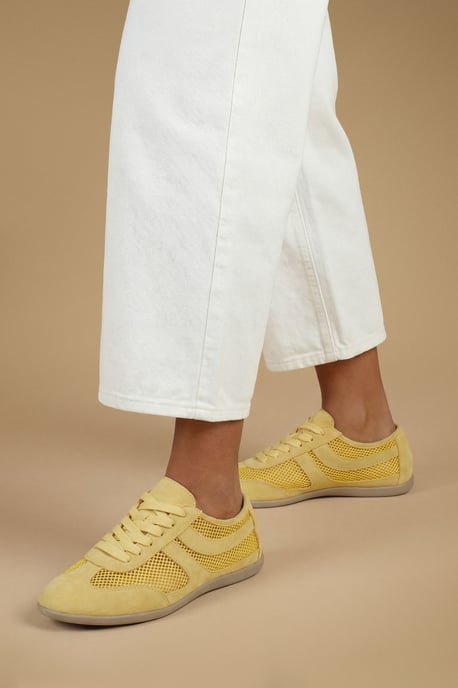 Lucy Mesh Lace Up Trainers - Image 1
