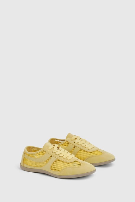 Lucy Mesh Lace Up Trainers - Image 3