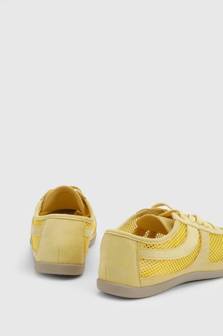 Lucy Mesh Lace Up Trainers - Image 4