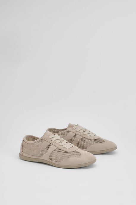 Lucy Mesh Lace Up Trainers - Image 3