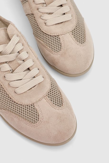 Lucy Mesh Lace Up Trainers - Image 5