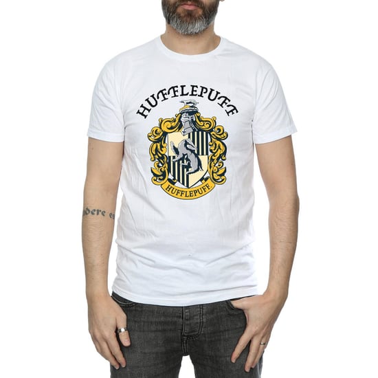 Harry Potter Heren Hufflepuff Katoenen T-Shirt (Wit) - Image 5