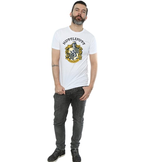 Harry Potter Heren Hufflepuff Katoenen T-Shirt (Wit) - Image 6