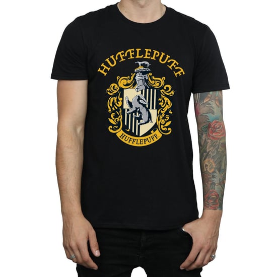 Harry Potter Heren Hufflepuff Katoenen T-Shirt (Zwart) - Image 5