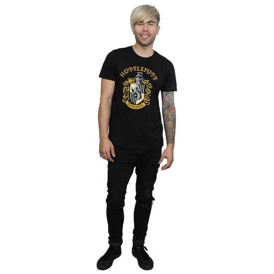 Harry Potter Heren Hufflepuff Katoenen T-Shirt (Zwart) - Image 6