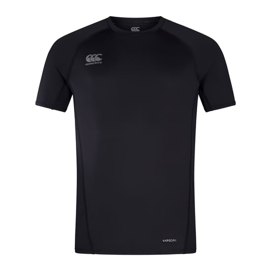 Canterbury Heren Klein Logo Super Light T-Shirt (Zwart/Gunmetaalgrijs) - Image 1
