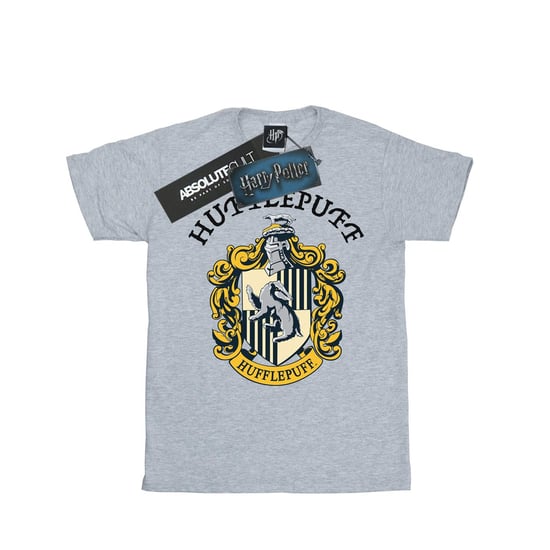 Harry Potter Heren Hufflepuff Katoenen T-Shirt (Sportgrijs) - Image 1