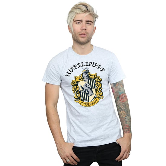 Harry Potter Heren Hufflepuff Katoenen T-Shirt (Sportgrijs) - Image 2