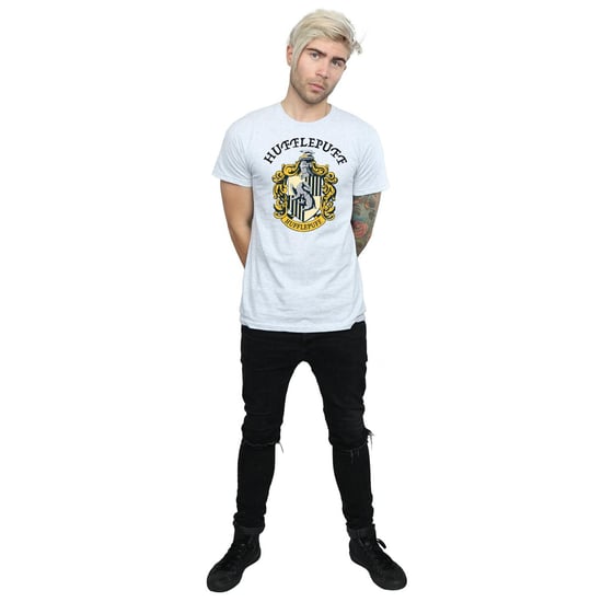 Harry Potter Heren Hufflepuff Katoenen T-Shirt (Sportgrijs) - Image 4