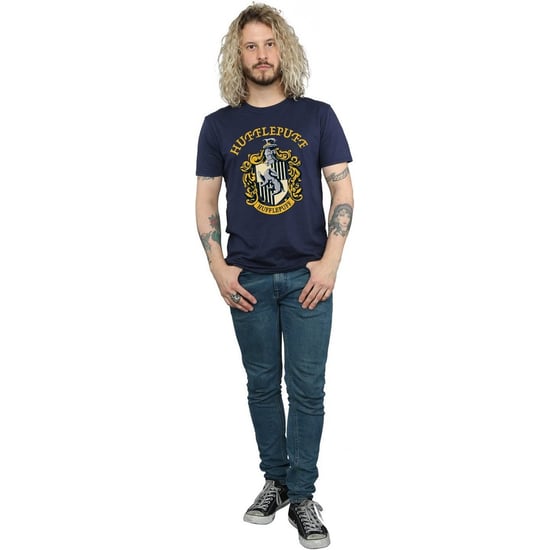 Harry Potter Heren Hufflepuff Katoenen T-Shirt (Marineblauw) - Image 2