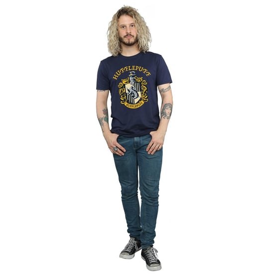 Harry Potter Heren Hufflepuff Katoenen T-Shirt (Marineblauw) - Image 5