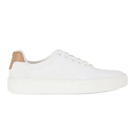 Women's Boss Katie Lowcut Lace-Up Low Top Sneakers in Open White - Image 1