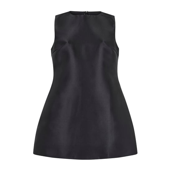 Women's Odd Muse Om Tall The Ultimate Muse Satin Shift Dress in Black - Image 4