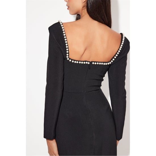 Women's Odd Muse The Ultimate Muse Midi Pearl Dress in Black - Image 2