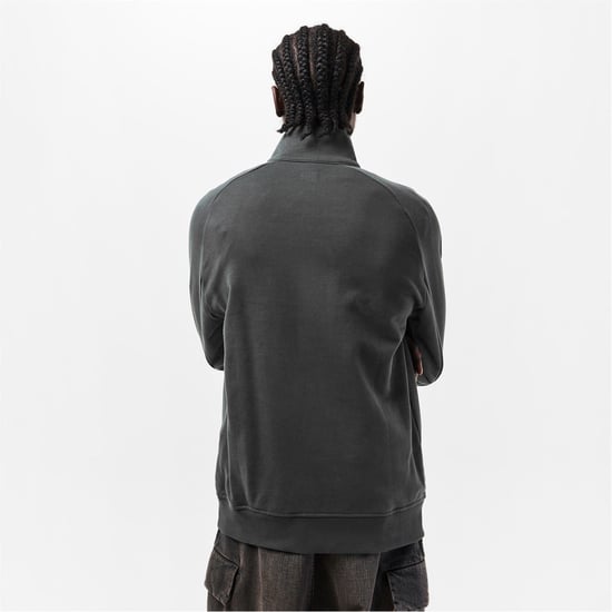 Men's C.P. Company Lens Quarter Zip Fleece Top in Dark Shadow 978 - Image 3